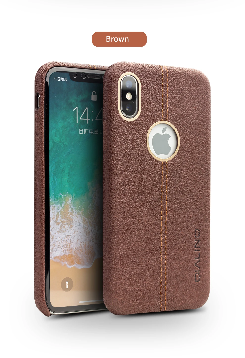 QIALINO защитная задняя крышка из натуральной кожи для iPhone X/10, роскошный модный Ультратонкий чехол для телефона iPhone X для 5,8 дюймов