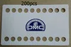 Вышивка крестом DMC резьбонарезные доски органайзер для ниток 20 отверстий, толстая белая резьбонарезная доска крестиком аксессуары - Цвет: no numbers 200pcs
