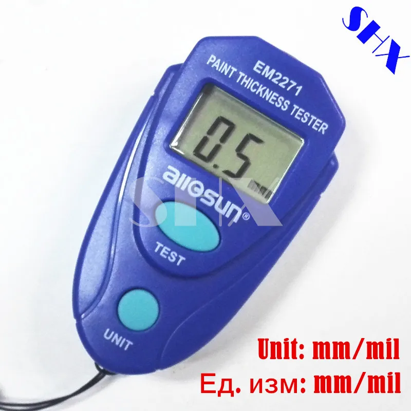 Allsun цифровой мини покрытие Толщина манометр автомобильный Краски метр Тестер