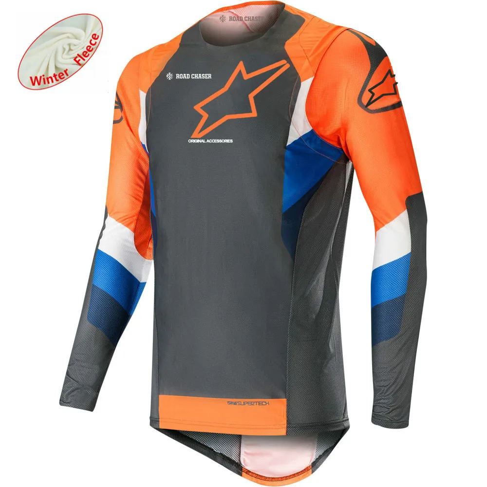 Зима Осень Motocicleta Мотокросс MTB велосипед Camisetas рубашка MTB Горные Джерси MX DH внедорожные майки популярные звезды MTB ткань