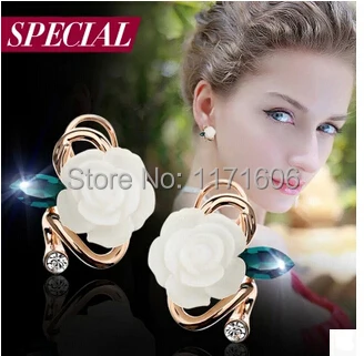 Hot Selling EuropeStyle Fashion Cheap crystal resin Earring Ear clip Stud earrings | Украшения и аксессуары