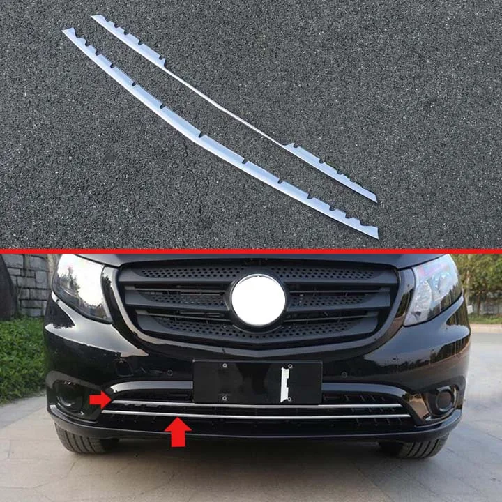 Автомобильные аксессуары для Mercedes-Benz Vito (W447) 2017 2018 Хромированная передняя решетка