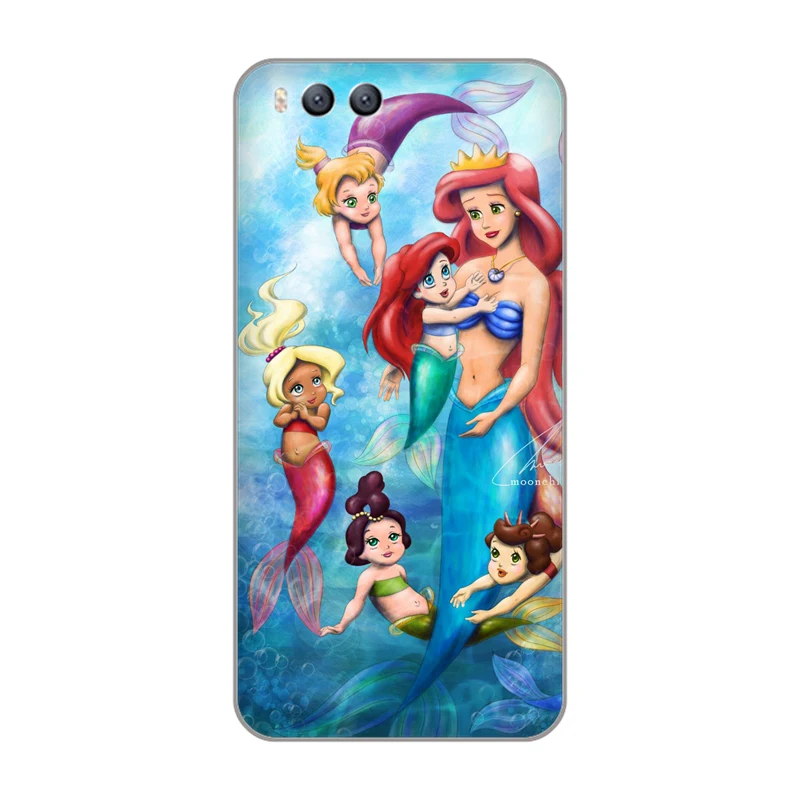 Disney1 аниме cute Little Mermaid Отпечатано Мягкие TPU силиконовый чехол для xiaomi 3 note3 4 4c 5S 5 6
