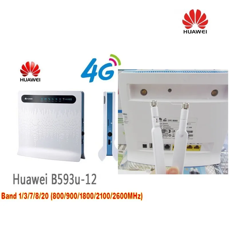 Комплект из 100 шт. беспроводной маршрутизатор Huawei B593u 12 4G LTE CPE шлюз Мбит/с точка