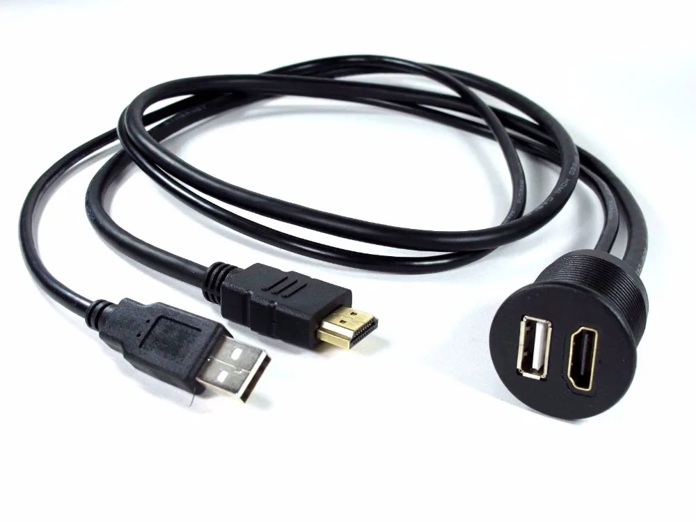Удлинительный кабель для видеосъемки в автомобиле с USB 2 0 и подключением к