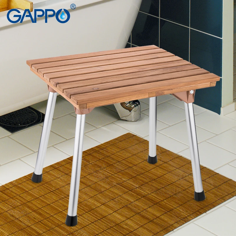 GAPPO настенный душ мест твердой древесины душевой стул складной сиденье для ванны