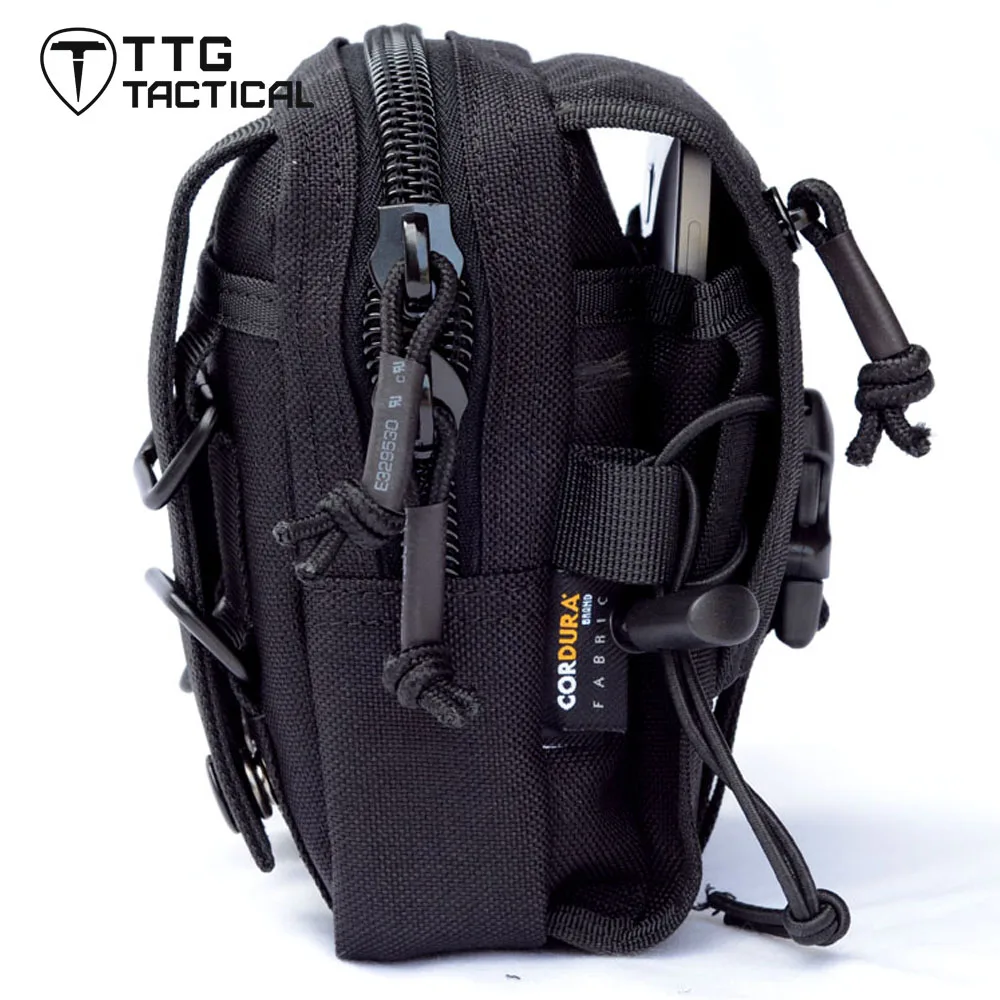 Фото Спортивная тактическая поясная сумка TTGTACTICAL, компактная сумка на пояс для повседневного использования, универсальная сумка-гаджет, портати... №2