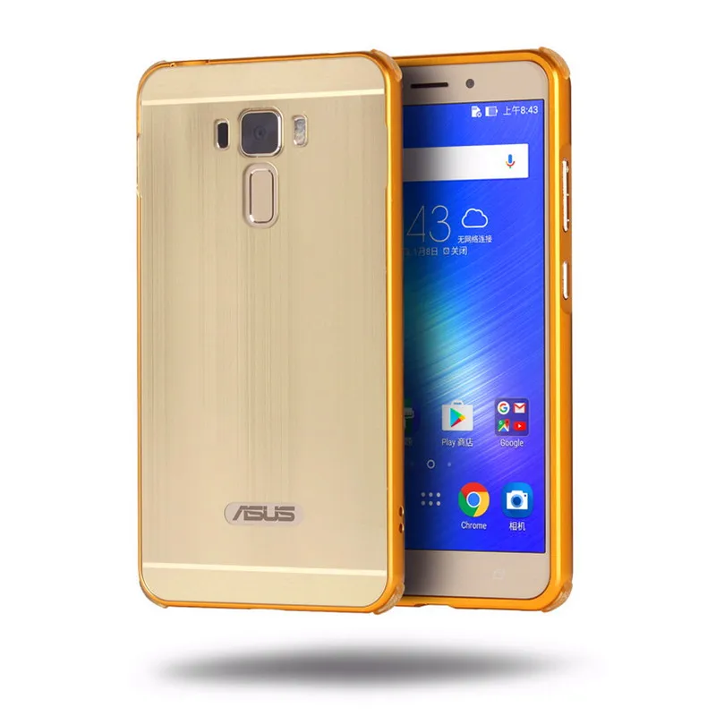 Чехол для Asus Zenfone 3 Laser ZC551KL алюминиевый Матовый зеркальный металлический каркас +