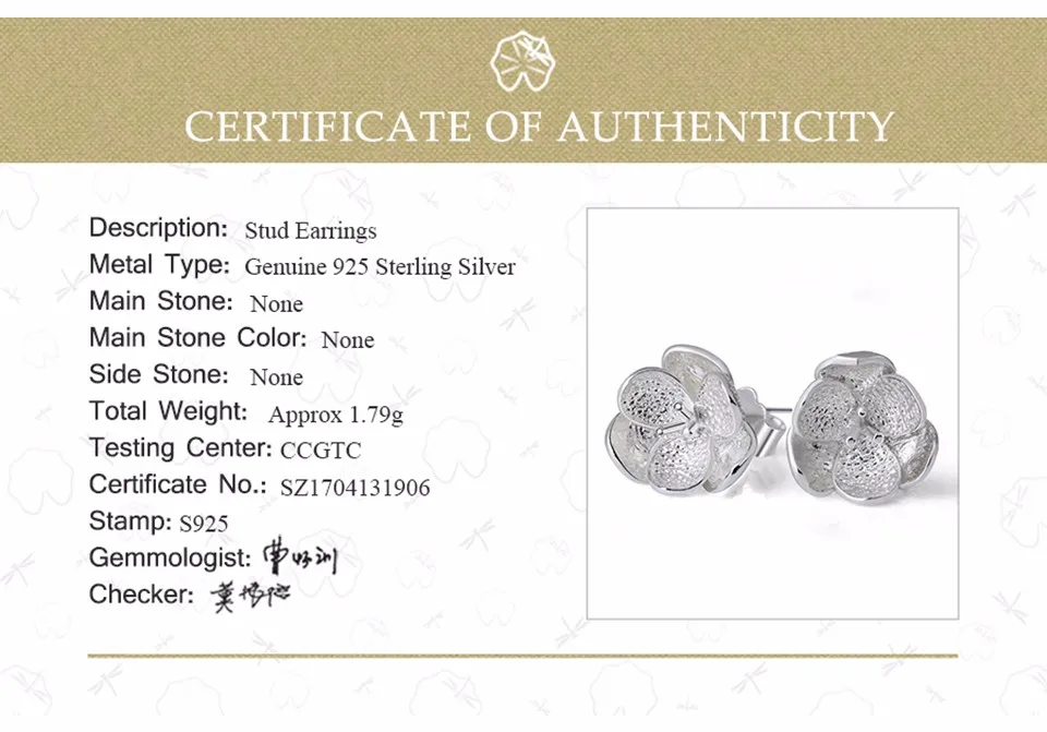 Lotus Fun реальные 925 Серебро Природный ручной Fine Jewelry 3D цветок моды серьги для женщин brincos