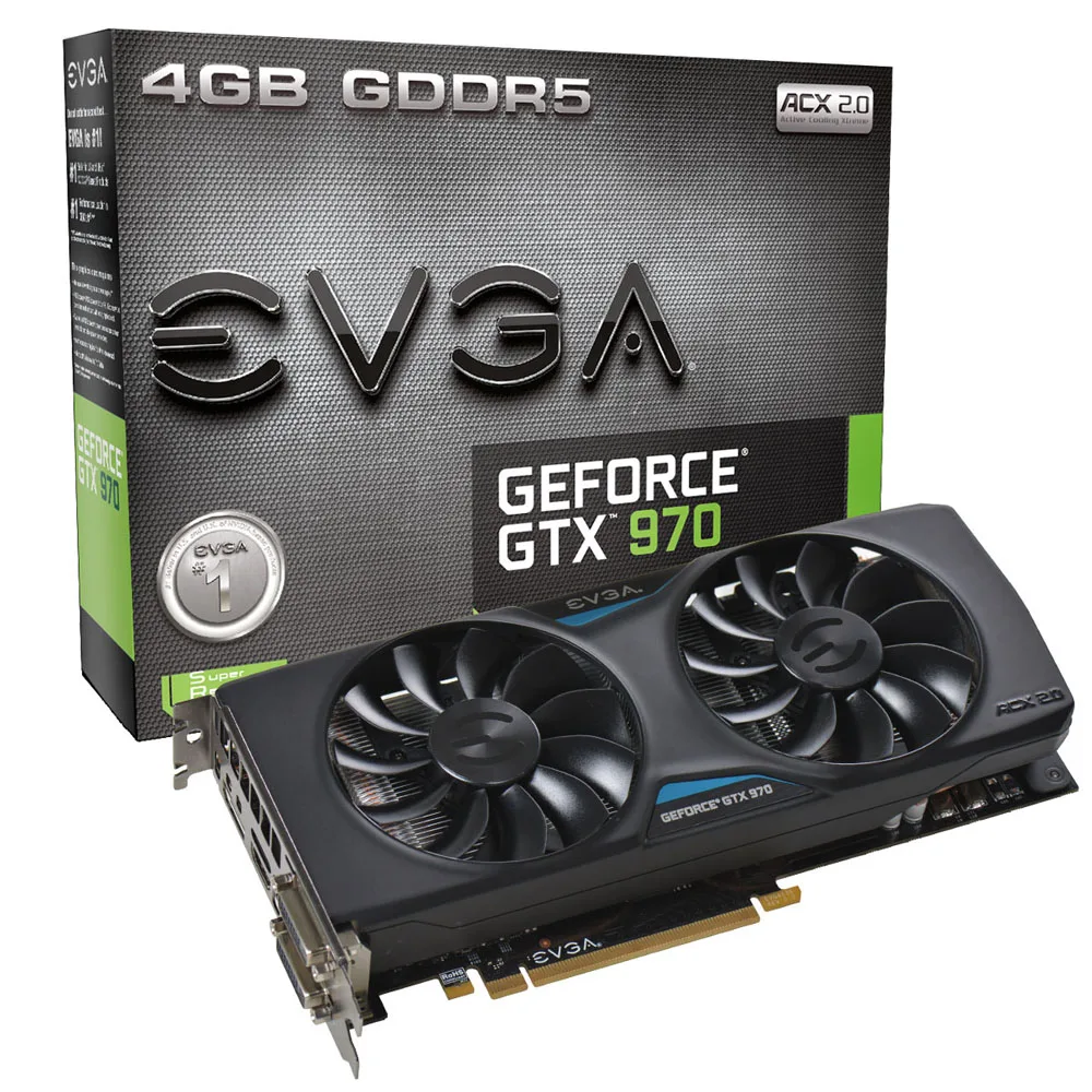 Кулер для видеокарты VGA 2 шт./лот 4 контакта EVGA GTX970 ACX2.0 | Компьютеры и офис