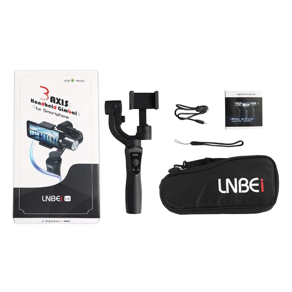 Новейшие гладкой 3 оси ручной карданный Портативный стабилизатор для iPhone 8 X Xiaomi