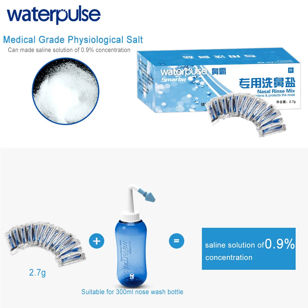 Waterpulse 2 7 г * 60 пакетов в коробке для полоскания носа смесь соли гипоаллергенное