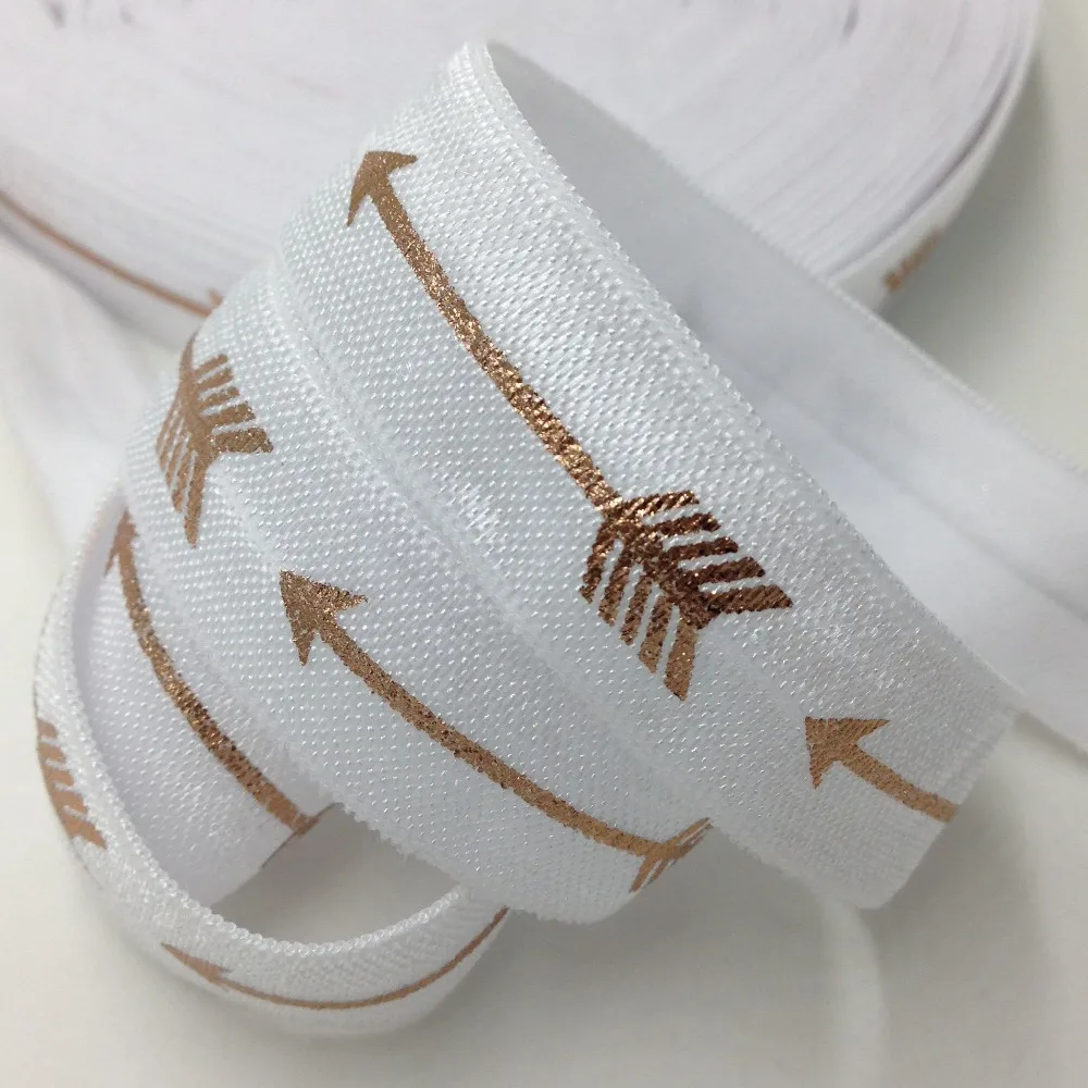 Эластичные аксессуары для волос ручной работы 5 ярдов белые розовые Золотые