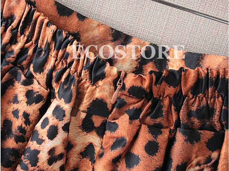 Юбки с принтом тигра Новая модная женская Европейская винтажная плиссированная