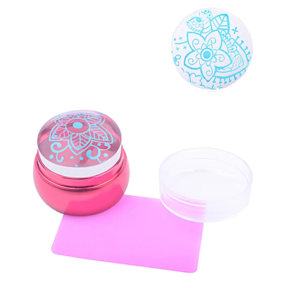 Новый матовый металлический стемпер в форме Красной бутылки для дизайна ногтей