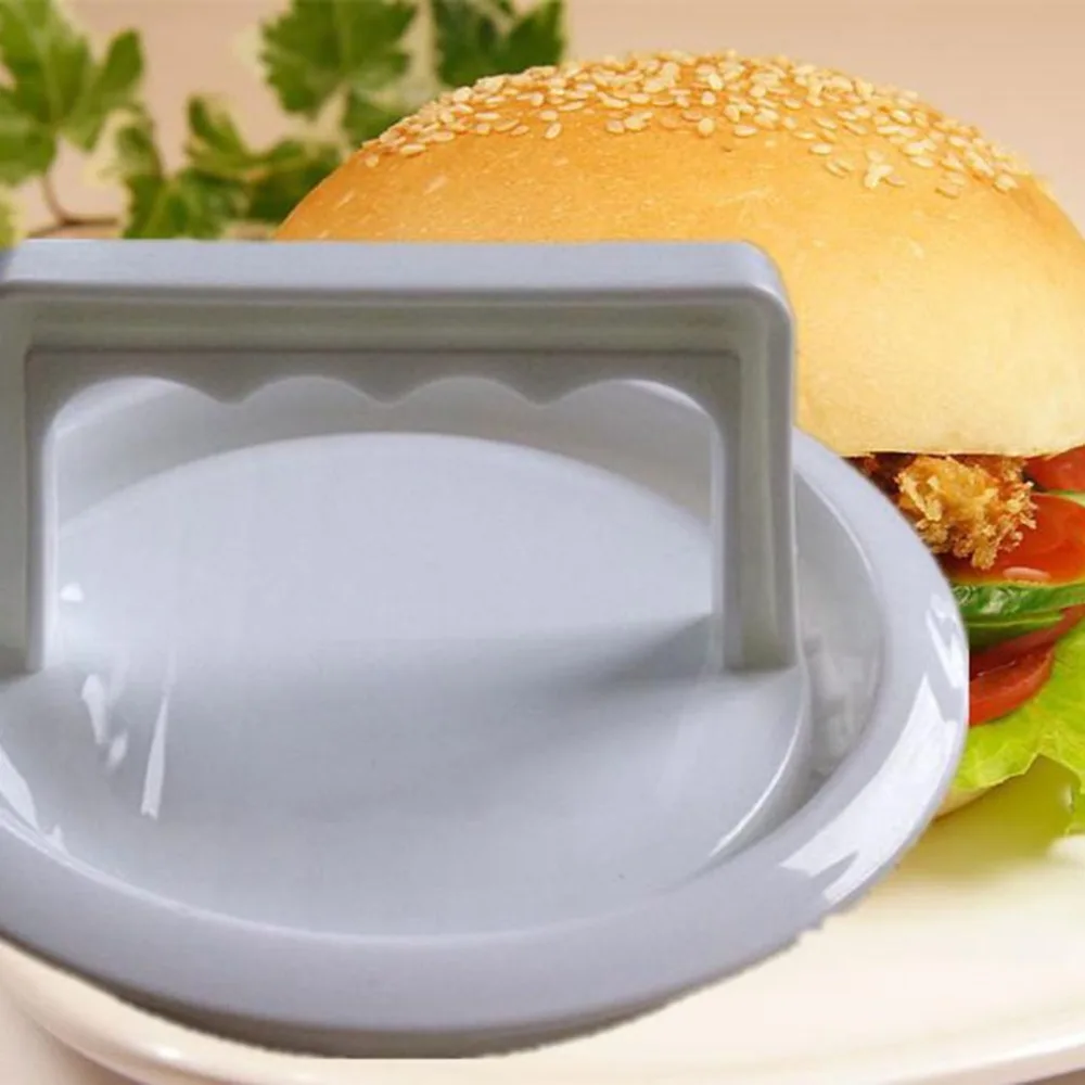 Hamburger Meat Press Tool Multifunctional Kitchen Cooking Tool Round Shape Food Grade PP DIY Meat Burger Maker Mold