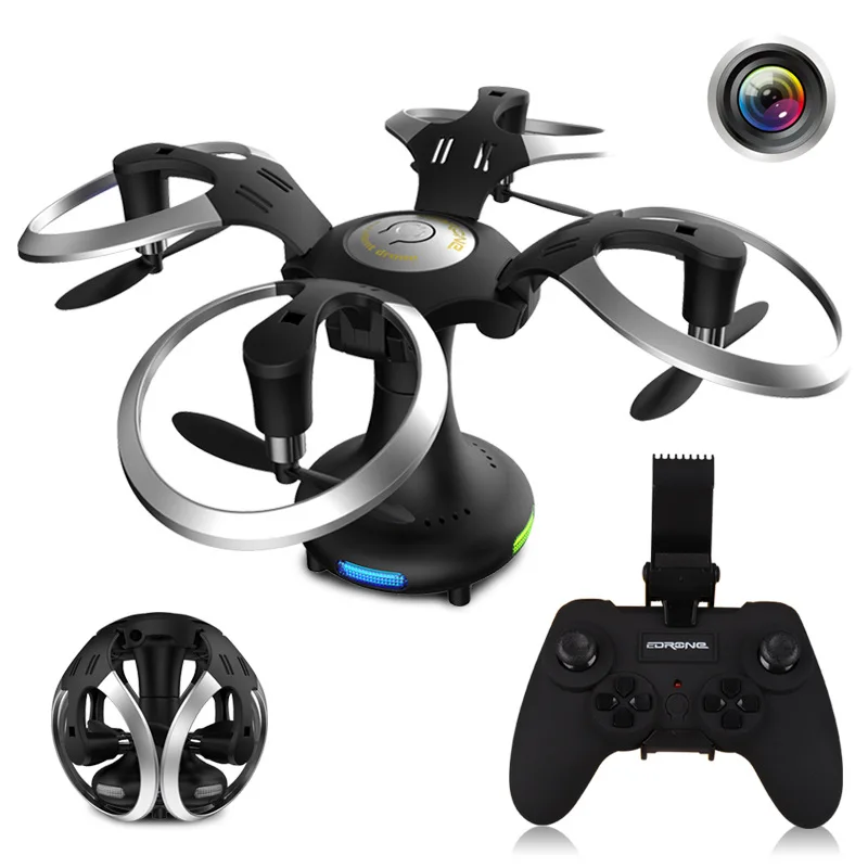 Мини селфи Дроны с камерой Hd Follow Me складной Дрон трекер Новый Rc видео Зарядное