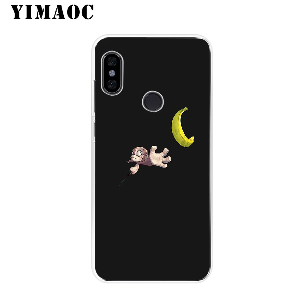YIMAOC Banana Cute Funny Soft Silicone Case for Xiaomi Redmi 6 6A 5A 5 S2 Puls Note 8 7 4X 4 4A Pro Go |