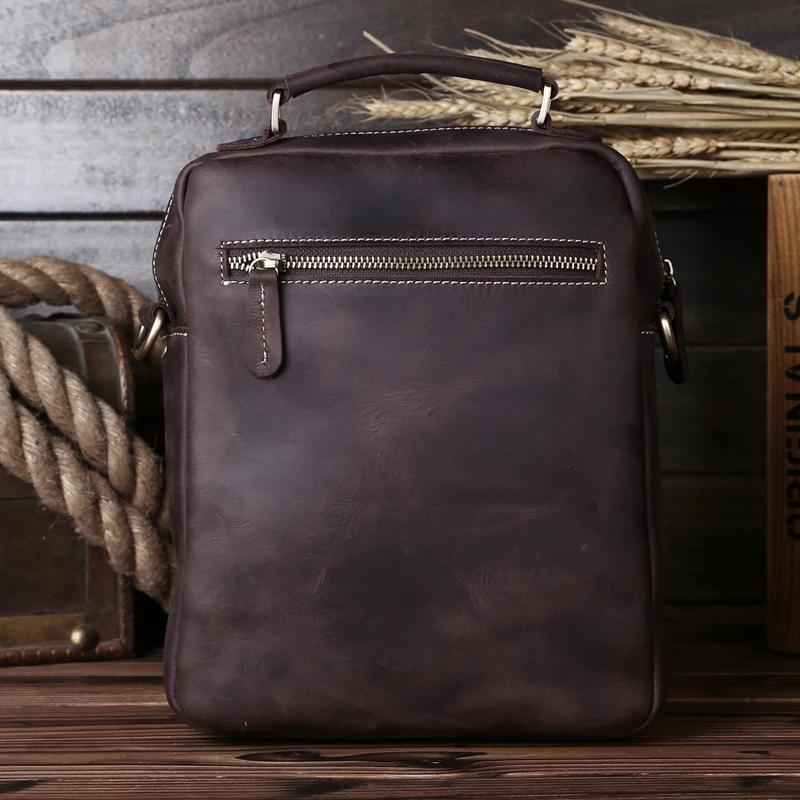 YISHEN модные ретро мужские сумки на плечо из натуральной яловой кожи повседневные