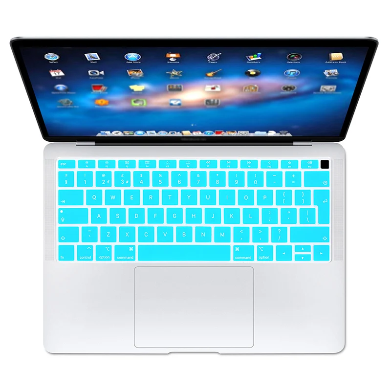 Защитная накладка на клавиатуру для нового MacBook Air 13 A1932 с Touch ID 2019 Силиконовая