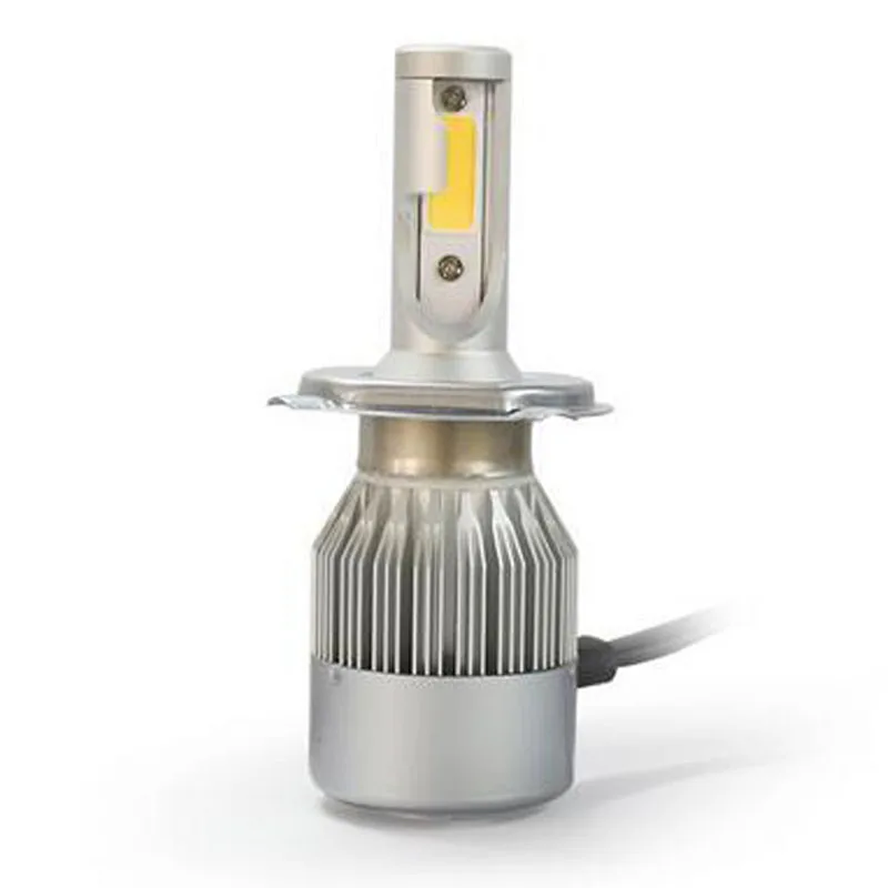 Elglux супер яркий COB H7 светодиодная лампа фары для автомобиля Led свет 72 Вт 7600LM