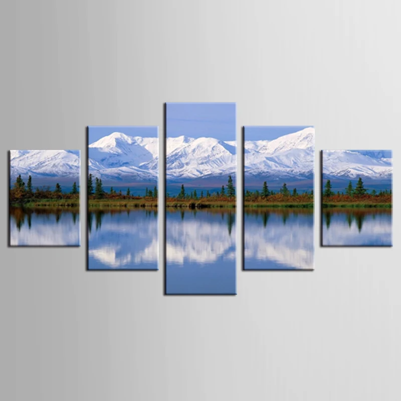 

HD печатных красивые снежные горы живопись на холсте Декор печать плаката Холст Бесплатная доставка/NEW-XYS(96)