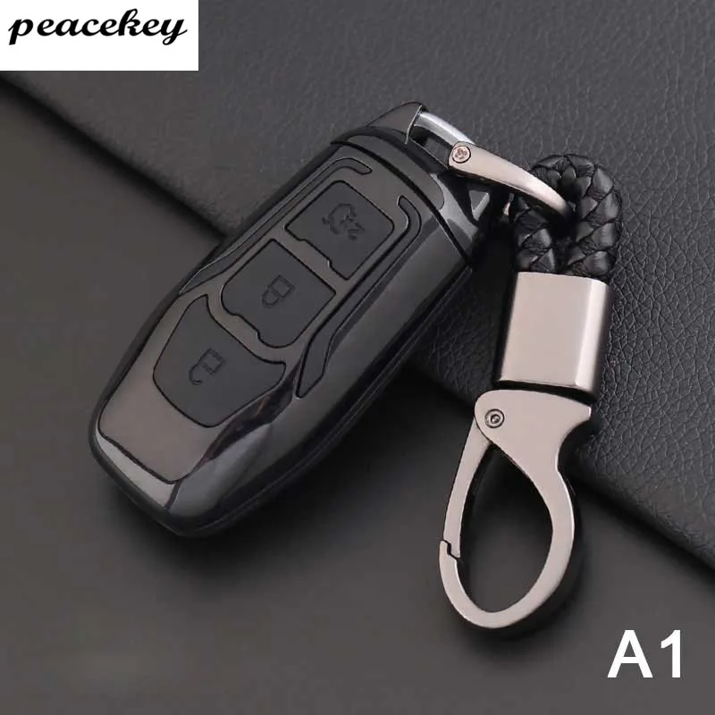 Карбоновый силиконовый защитный чехол для ключей для Ford Escort Mondeo Everest Ranger Fusion Auto Key Shell