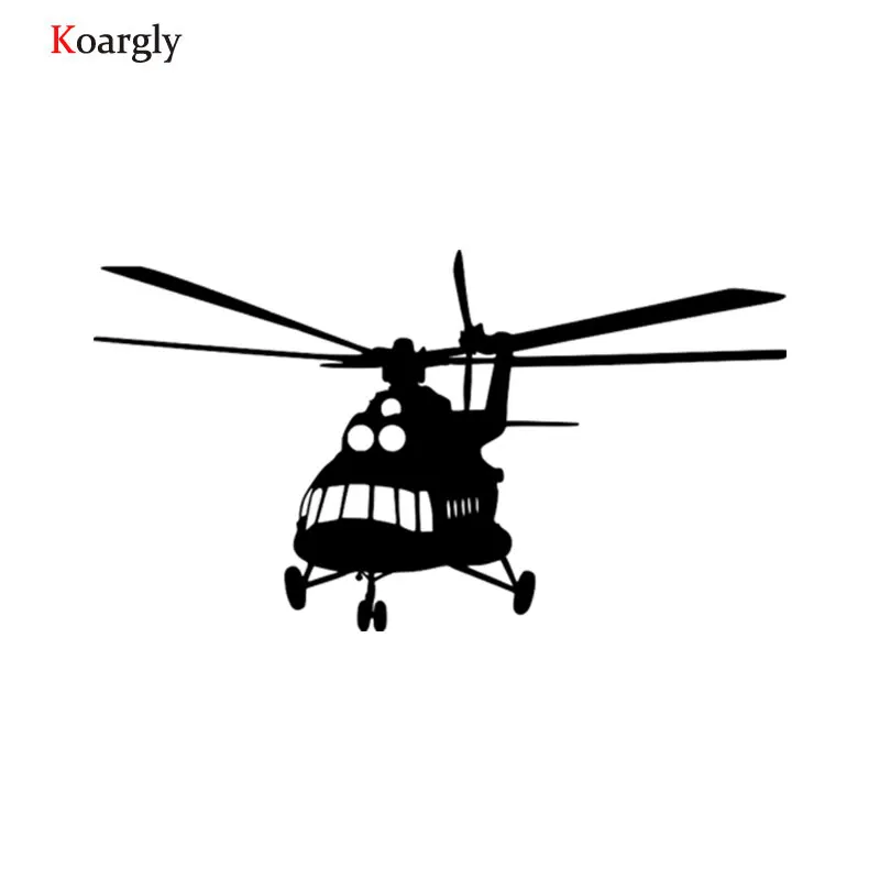 Koargly 20*11 см вертолет MI 8 классической армии светоотражающие наклейки Мода Декор