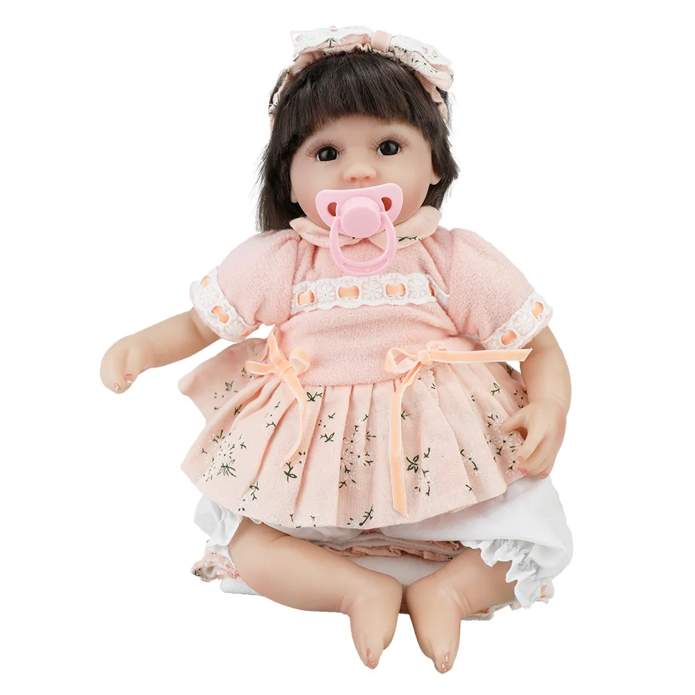 Пить молоко! 43 см мягкие силиконовые куклы reborn baby com corpo de для девочек menina surprise