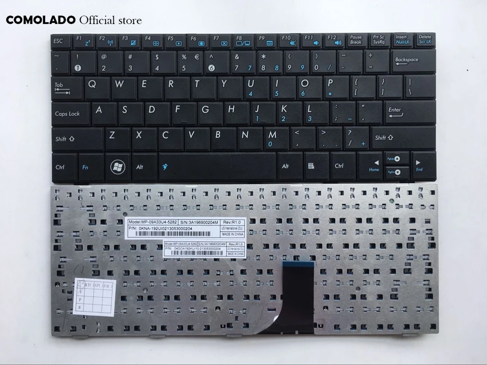 Английская клавиатура для ASUS EEEPC EEE PC 1005 1005HD 1005HA 1001 1001HA 1001PXD 1001PX 1005PX 1001H 1005H 1008 1008H