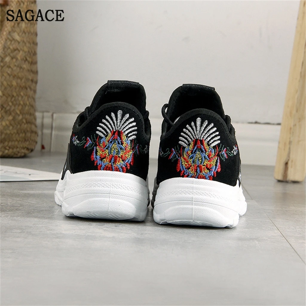 Женские кроссовки со шнуровкой SAGACE повседневные из Вулканизированной Ткани