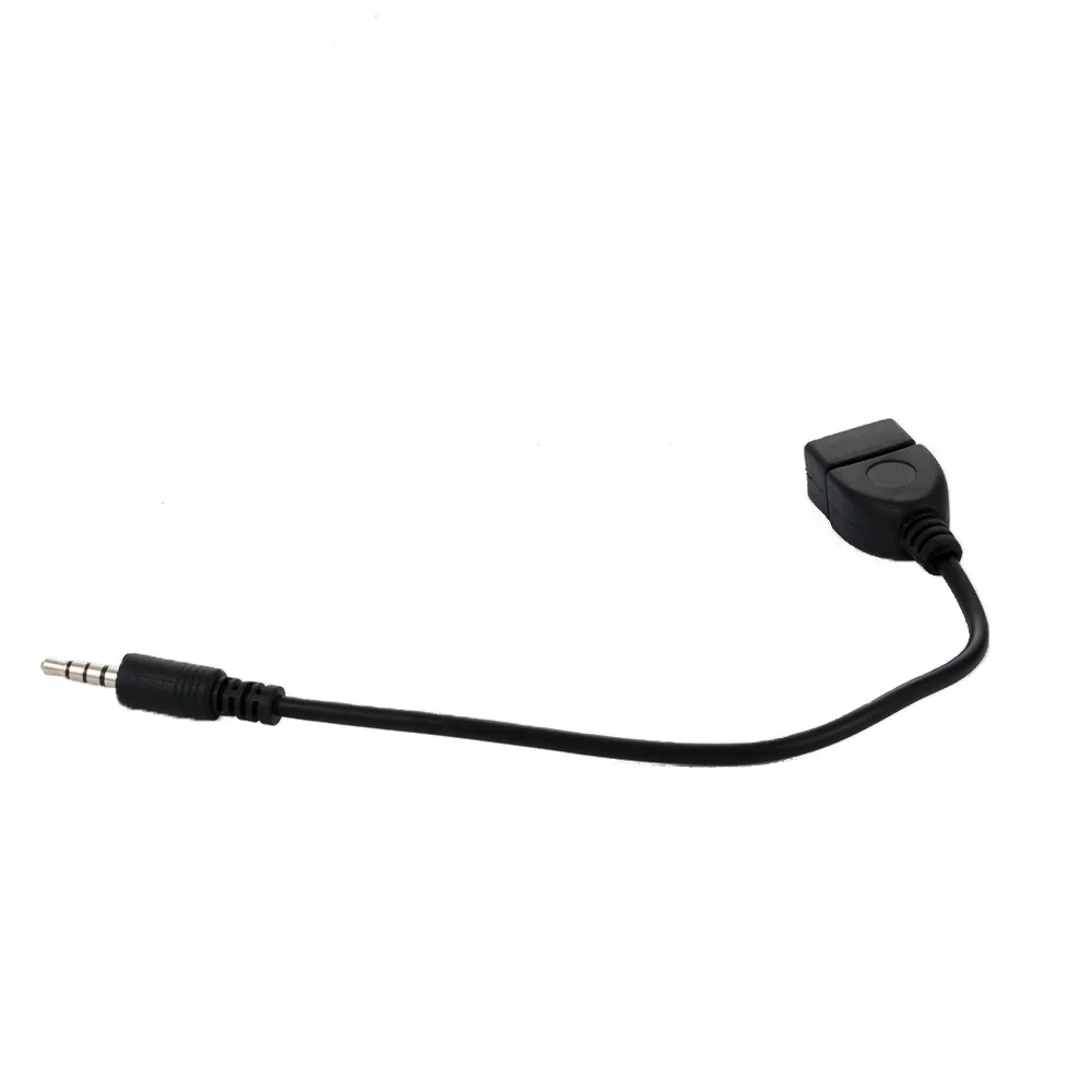3 5 мм Штекерный разъем к USB 2 0 гнездовой AUX звуковая штепсельная вилка расширение
