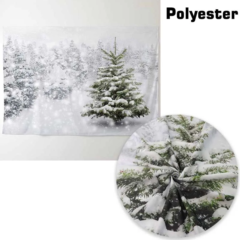 Allenjoy зимний фон для фотосъемки Снежная елка белый боке Рождество Новый год