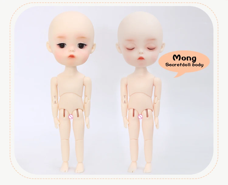 BJD куклы Монг Secretdoll полный комплект костюм 1/8 очаровательны милашка спящие открытые глаза