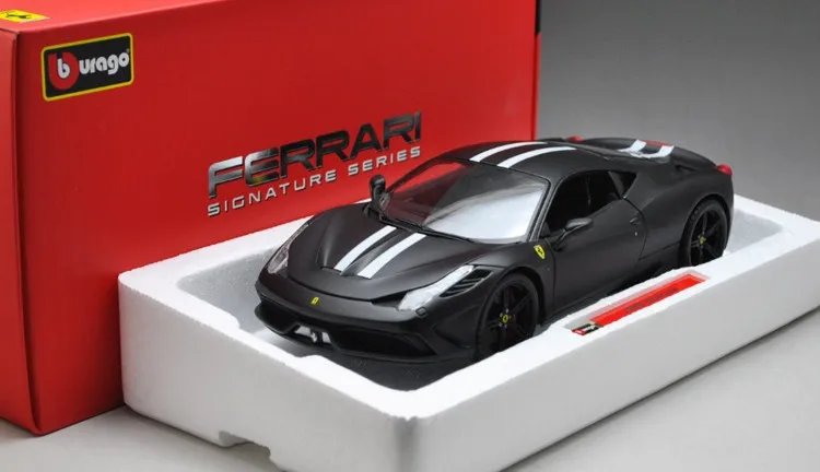 1:18 Ferari 458 SP сплав супер модель автомобиля матовый черный издание в твердой обложке