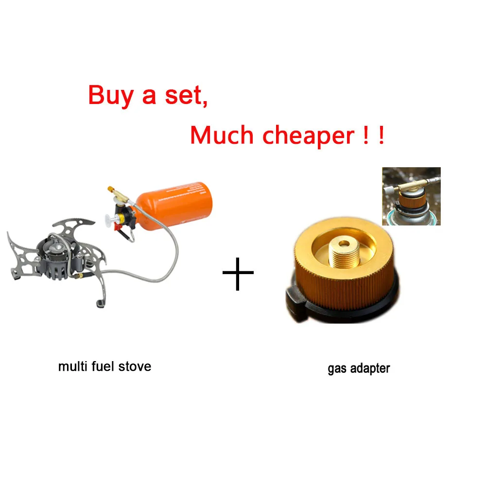 buy a set APG открытый масла и газа плита Сплит горелки кемпинга оборудование мульти топлива плита выживания - Цвет: buy a set