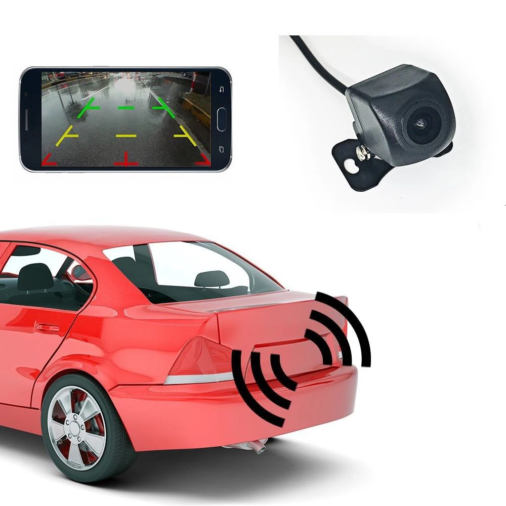 Беспроводная Автомобильная камера заднего вида с углом обзора 150 ° Wi-Fi функцией