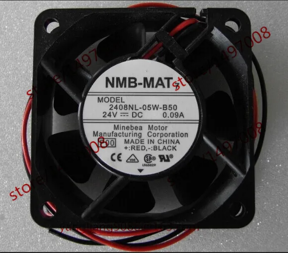 NMB MAT 2408NL 05W B50 P00 DC 24V 0.09A 60x60x20 мм вентилятор охлаждения сервера|square fan|server fandc 24v fan |