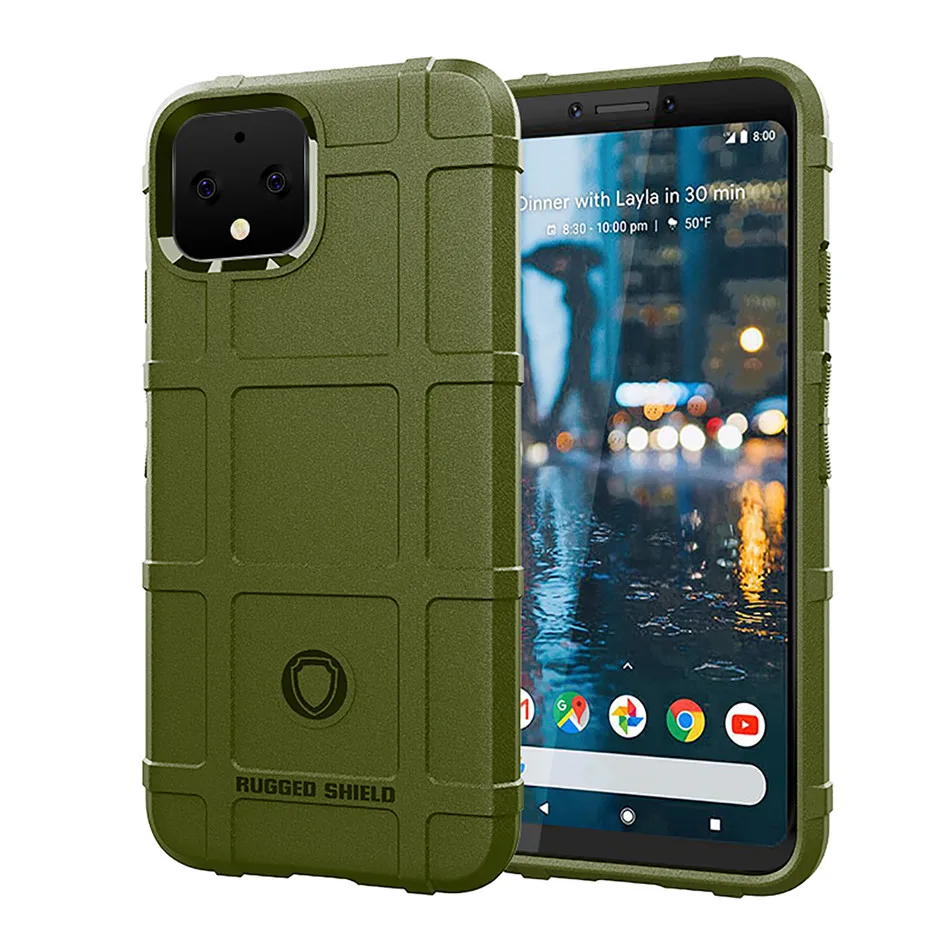 Зеленый Броня чехол для Google Pixel 4 XL Pixel 3 3A XL военная защита прочная защита силиконовый чехол для Google Pixel 3 Чехол - Цвет: Зеленый