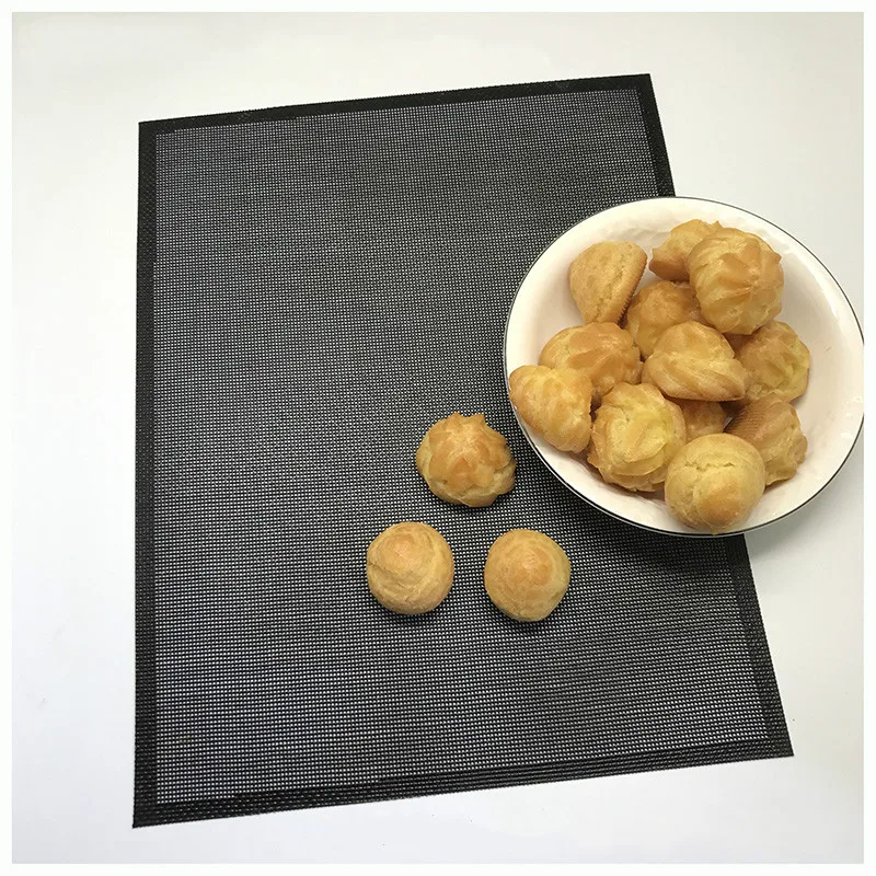 

1Pc Baking Mat Non-stick High-temperature Silicone Mat Breathable Suit for Puff /Lady-Finger