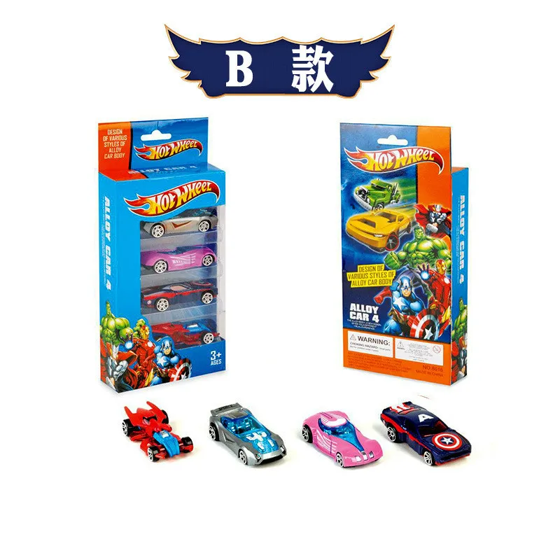 Новая модель 4 шт. 1: 64 Hot Wheels мини гоночная модель игрушки детские игрушки сплав раздвижные карманные тележки