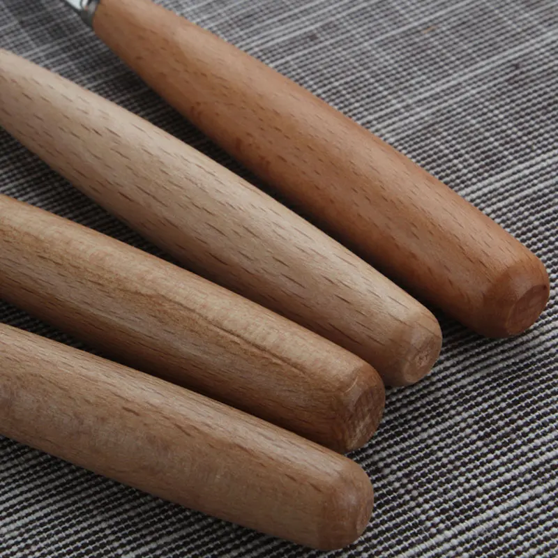 Набор кухонных столовых приборов столовые приборы Наборы с деревянной ручкой