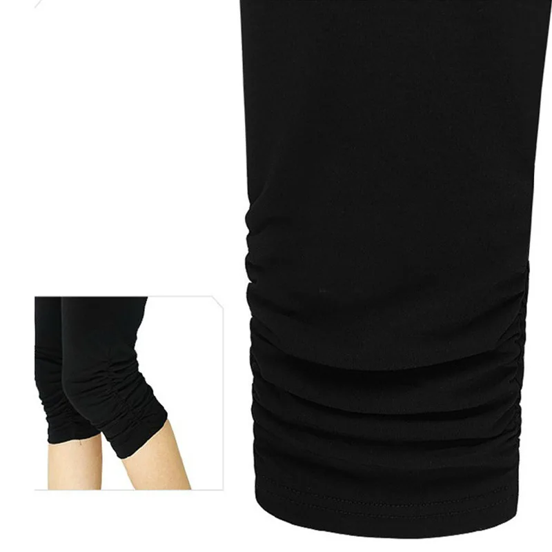 Plus Size Women Pants &amp Capris Pleated Slim Fit Stretchy Black 2015 Fashion Summer L - 6XL | Женская одежда