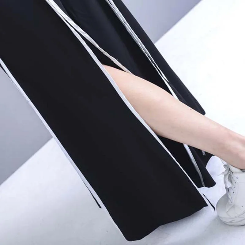 

2021 Palazzo Pants Sale Trousers Women Europe And America Elegance 20 18 Fall/winter Loose Split Fork Feeling Wide Leg Pants
