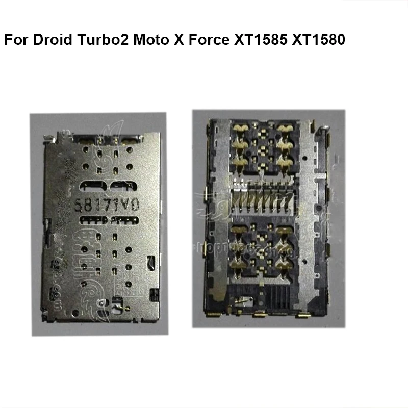 2 шт. разъём для чтения SIM карт Moto Droid Turbo X Force XT1585 XT1580 MotoX XT 1585 1580|sim moto x|socket simsocket holder |