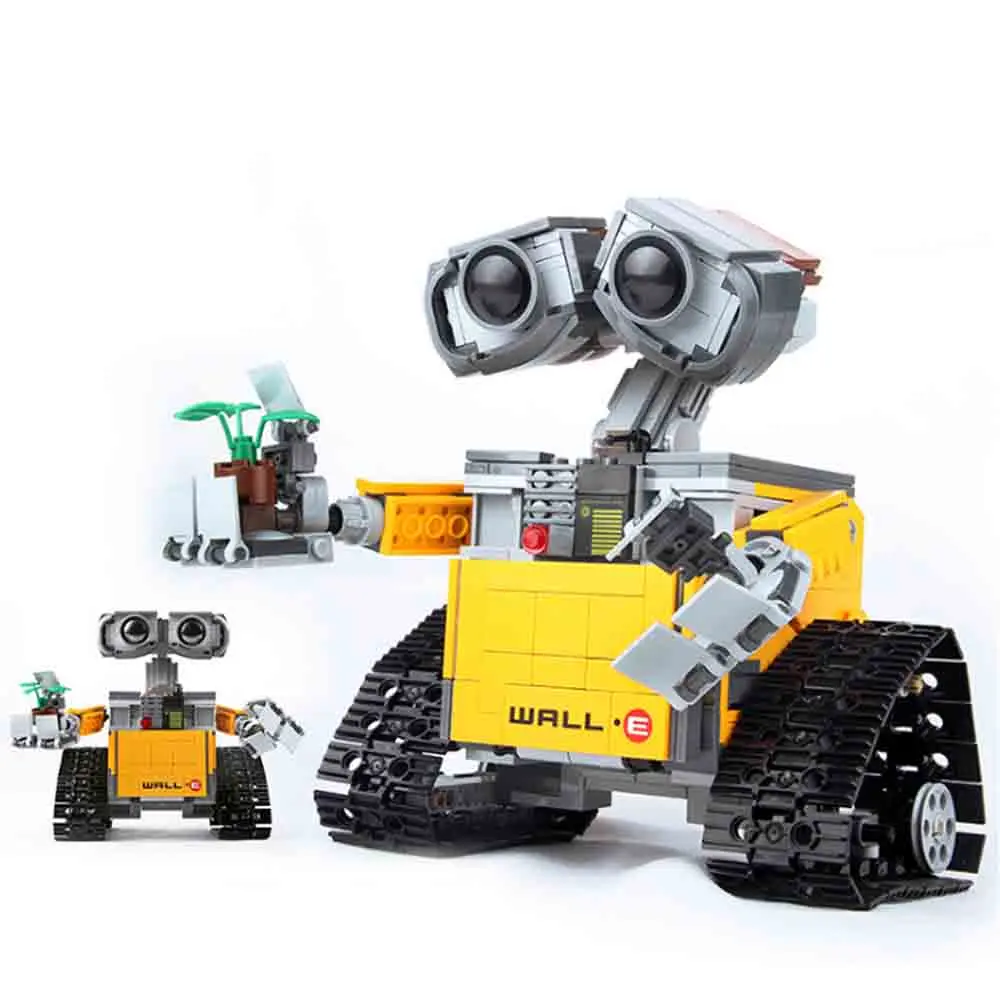 16003 Совместимость с legoing IDEA WALL E 21303 развивающие строительные блоки кирпичи
