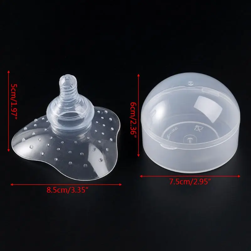 

Food Grade Silicone Baby Milk Feeding Suck Nipple Massage Breastfeeding Original Cushion Pad Breast Pump Manual Partner Mom