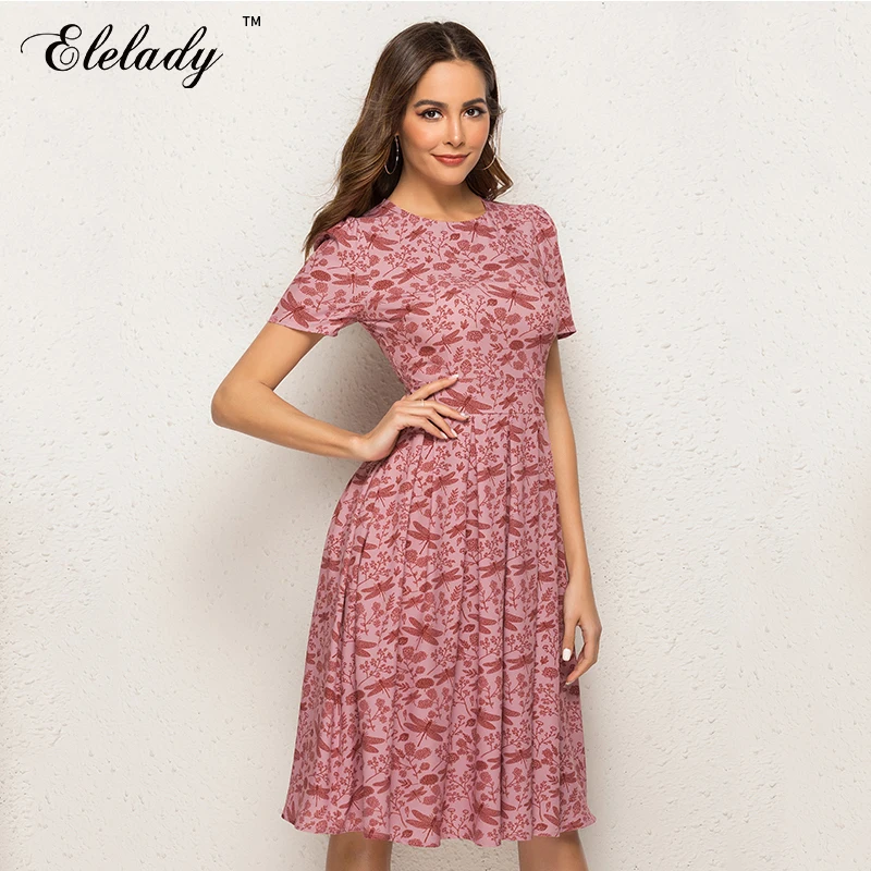 Elelady 2019 новые летние модные шикарные женское платье Для женщин Элегантные линии