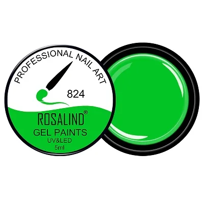 Color 824 ROSALIND#801-830 Гель-лак для ногтей, новинка, 30 цветов, гель для рисования ногтей, легко впитывается, Гель-лак для ногтей - Цвет: Color 824