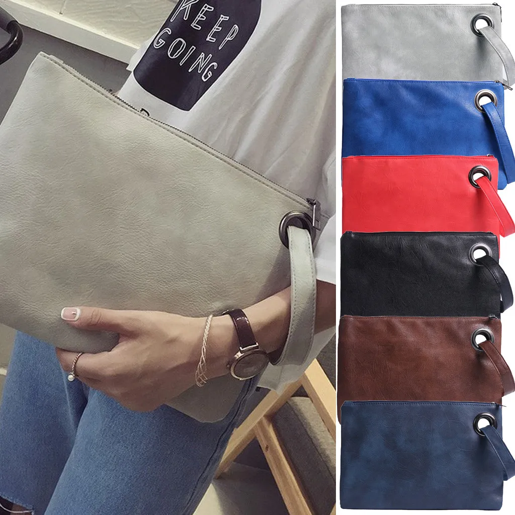 Women Lady Hand Bags Fashion Clutch Bag Zipper Envelope Purse Handbag Evening Party Bag Sac A Main Dropship#25